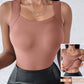 Last Day Special Price £12.99💐 Women’s U-Neck Tank Tops with Built-In Bra