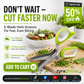 5-Blade Stainless Steel Herb Scissors with Protective Sheath