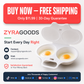 Dual Cavity Microwave Egg Poacher