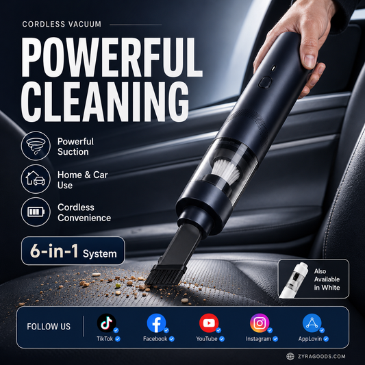 💥LAST DAY SALE 50% OFF💥Slim V8 Mate Cordless Car Vacuum High Power 13000Pa/30AW