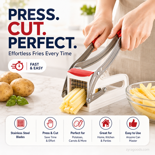 Household Stainless Steel Potato French Fry Cutter