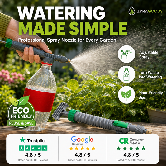 Manual Drink Bottle Sprayer with Adjustable Nozzle