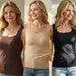 Last Day Special Price £12.99💐 Women’s U-Neck Tank Tops with Built-In Bra
