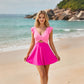 🌞Summer Hot Sale 49% OFF✨🩱Flattering Ruffle Wrap Swimsuit for Women – Tummy Control Swimdress 💗✨