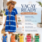 JUST 26.99 ,Tie-dye Striped Short-sleeved Loose T-shirt Dress