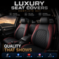 9-Piece Universal Fit Leather Car Seat Cover Set