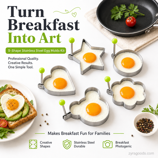 🔥Stainless Steel Fried Egg Molds（5 PCS）