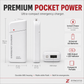 Portable Emergency Phone Charger AA Battery Powered Power Bank with LED Flashlight