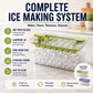 Press-Type Ice Cube Mold with Storage Box and Lid