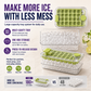 Press-Type Ice Cube Mold with Storage Box and Lid