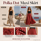 Women's Polka Dot Midi Skirt