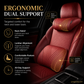 Premium Car Seat Headrest & Lumbar Support Cushion