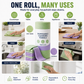 Multipurpose Reusable Tear-Off Cleaning Cloth Roll