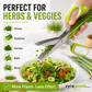 5-Blade Stainless Steel Herb Scissors with Protective Sheath