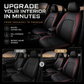 9-Piece Universal Fit Leather Car Seat Cover Set