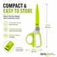 5-Blade Stainless Steel Herb Scissors with Protective Sheath