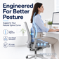 Ergonomic Seat Cushion With Lumbar Support