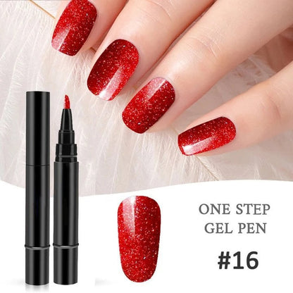 💅🌸Limited Time Buy 1 Get 1 Free -$25.99! ✨One Step Nail Gel Pen🎨Free handheld mini UV nail lamp💡