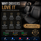 9-Piece Universal Fit Leather Car Seat Cover Set