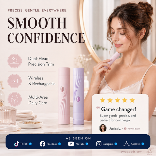 Portable Dual-Head Electric Epilator
