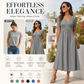 Women’s V-Neck Short Sleeve Long Dresses
