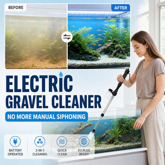 🐠 50% OFF NOW! Electric gravel cleaner for aquariums – battery-powered, adjustable tube length & easy to clean – perfect for all aquariums 🧹🐟