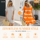 JUST 26.99 ,Tie-dye Striped Short-sleeved Loose T-shirt Dress