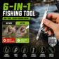 6-in-1 Stainless Steel Fishing Multi Tool Hook Remover and Knot Tyer