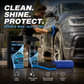 Gentle Effective Car Cleaning Spray with Sponge & Cloth