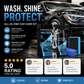 Gentle Effective Car Cleaning Spray with Sponge & Cloth