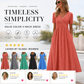 Women’s V-Neck Short Sleeve Long Dresses