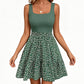 Women's Summer Square Neck Floral Dress