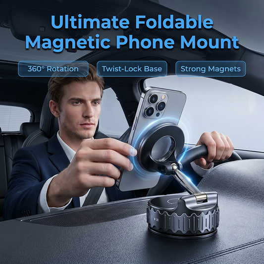 Universal Magnetic Phone Mount – Portable & Foldable