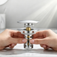 Universal Pop-Up Sink Drain Stopper with Strainer