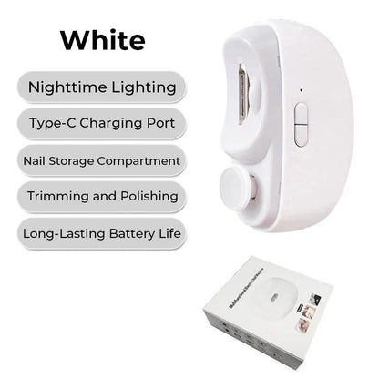 2-in-1 Electric Automatic Nail Clipper with Polisher