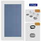 No-Drill Magnetic Accordion Door Curtain