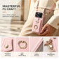 Magnetic Wallet Case with Ring Stand