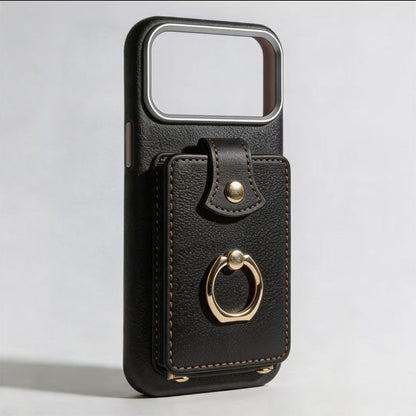 Magnetic Wallet Case with Ring Stand